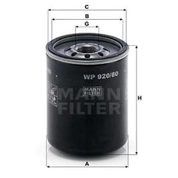 MANN-FILTER WP920/80 (WP920/80)