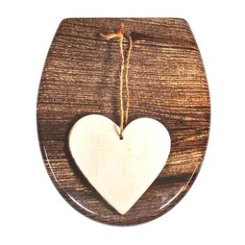 WC sedátko SCHÜTTE WOOD HEART | Duraplast, Soft Close (4008431823775)