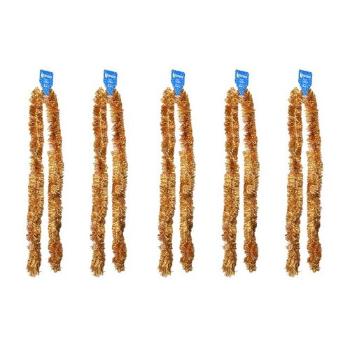 Set beteală Crăciun laser 9 x 200 cm, 5 buc.,arămiu