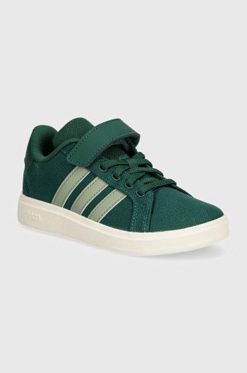 Dětské sneakers boty adidas GRAND COURT 2.0 EL C zelená barva, IH8140