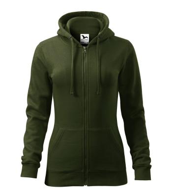 MALFINI Dámská mikina Trendy Zipper - Military | M
