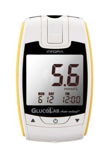 Glucolab Glukometr s 25 ks testovacích proužků + 25 lancet