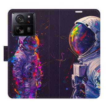 Flipové pouzdro iSaprio - Neon Astronaut 02 - Xiaomi 13T / 13T Pro