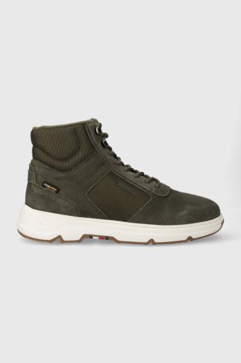 Sneakers boty Tommy Hilfiger CORE W MIX CORDURA HYBRID BOOT zelená barva, FM0FM04807