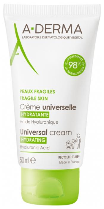 A-DERMA Hydratační krém s kyselinou hyaluronovou (Hydrating Universal Cream) 50 ml