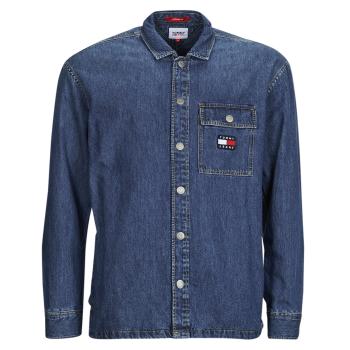 Tommy Jeans  TJM CLASSIC DENIM OVERSHIRT  Košele s dlhým rukávom Modrá