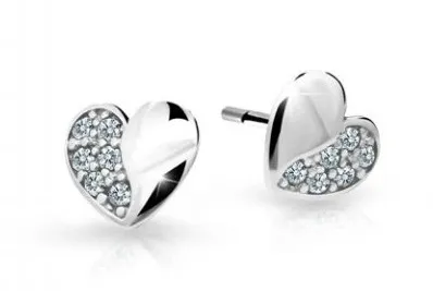 Cutie Jewellery Dětské náušnice z bílého zlata C2160-30-X-2 bílá