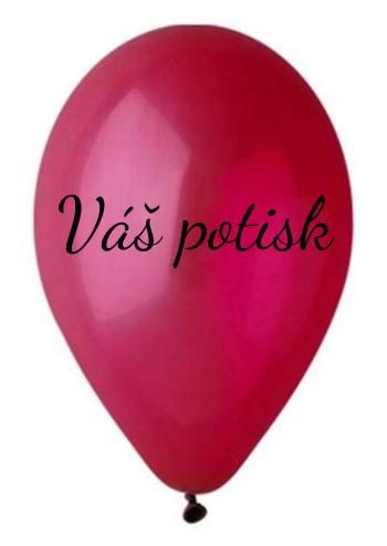 Svet balonku Balónek s textem - Burgundy 26 cm