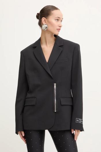 Blazer s příměsí vlny MSGM černá barva, 3742MDG11.247810