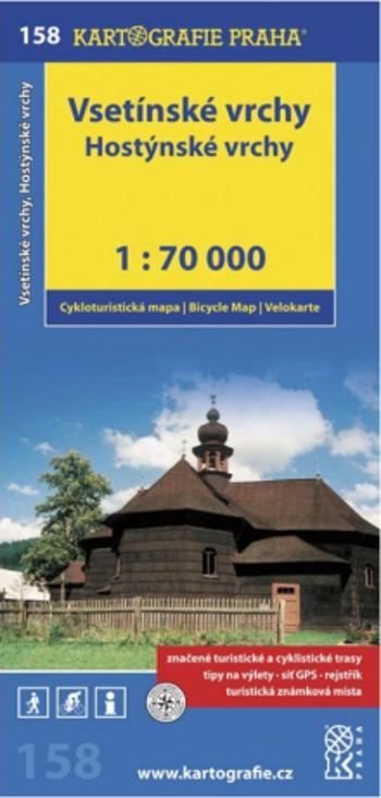 1: 70T(158)-Vsetínské vrchy, Hostýnské vrchy (cyklomapa)