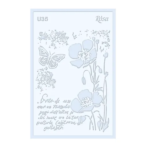Šablona Rosa 0,5mm 13x20cm – U35