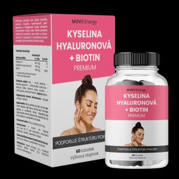 MOVIT ENERGY Kyselina hyaluronová + Biotin PREMIUM 60 kapsúl