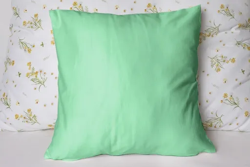 Polášek Jednobarevný povlak na polštář Jersey - Zelená | 40 x 40 cm
