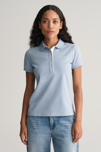 POLOKOŠILE GANT CONTRAST COLLAR SS PIQUE POLO DOVE BLUE