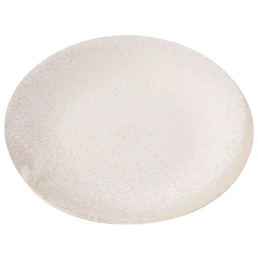 Jídelní talíř WHITE FADE 28 cm, bílá, keramika, MIJ