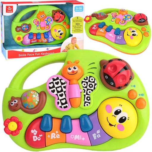 Dětský hudební klavír - Husenica