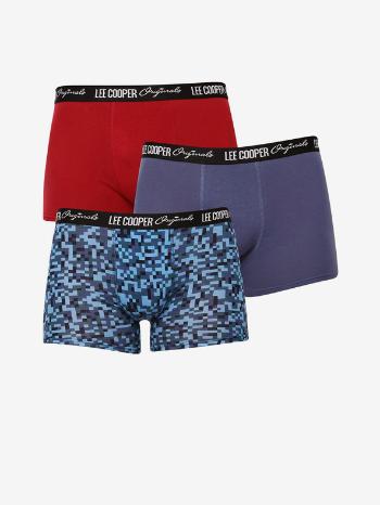 Lee Cooper Boxerky 3 ks Modrá