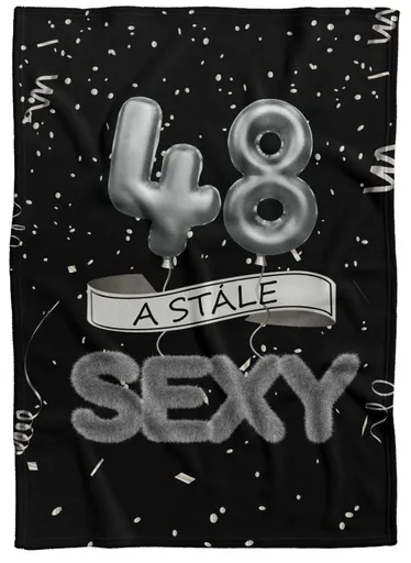 Deka Stále sexy – Černá (věk: 48, Podšití beránkem: NE)