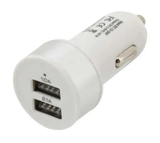 COMPASS Zástrčka 2xUSB 12-24V 5V/2100mA