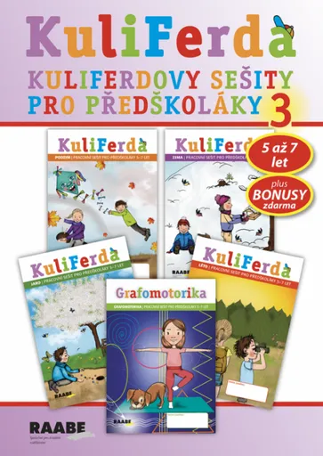 KuliFerda (5–7 let) - SADA 5 pracovních sešitů č.3 - Hana Nádvorníková, Jana Pechancová, Noemi Keřkovská