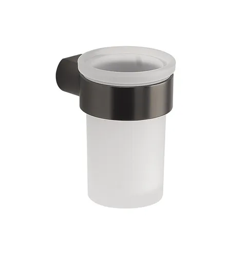 Gedy PIRENEI sklenka mléčné sklo gun metal PI1081