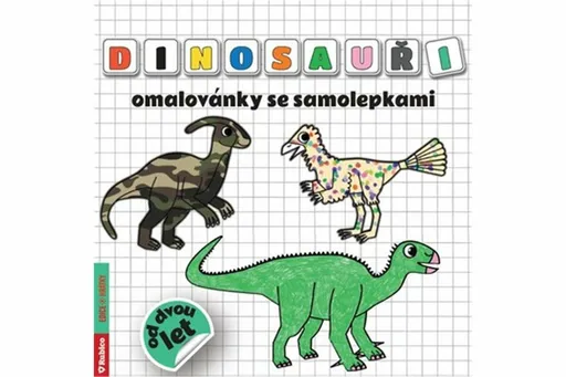 Dinosauři omalovánky se samolepkami - Radka Kneblová