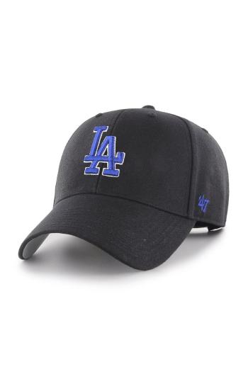 Čepice 47brand MLB Los Angeles Dodgers černá barva, s aplikací, B-MVP12WBV-BKR