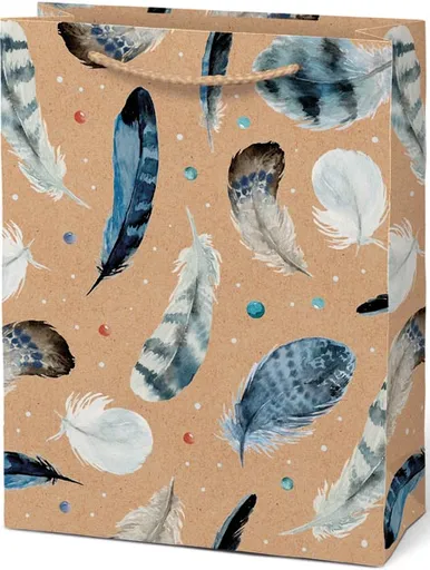 Taška MFP dárková M KRAFT mix č. 4 190x250x90