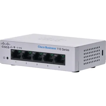CISCO CBS110 Unmanaged 5-port GE, Desktop, Ext PS (CBS110-5T-D-EU)