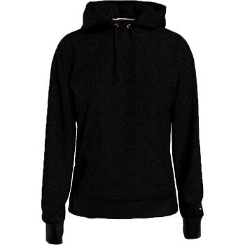 Tommy Hilfiger ICON 2.0 LOUNGE VEL-HOODIE HWK VELOUR Dámská mikina, černá, velikost