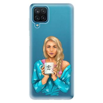 Odolné silikonové pouzdro iSaprio - Coffe Now - Blond - Samsung Galaxy A12