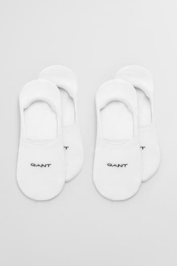 PONOŽKY GANT INVISIBLE SOCKS 2-PACK WHITE