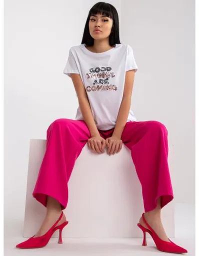 Dámské tričko s nášivkou pro každodenní nošení EVERYDAY bílé