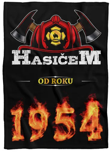 Deka Hasičem od roku (rok: 1954, Podšití beránkem: NE)