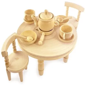 Ulanik Dřevěný set dětského nábytku pro panenky (UL-NM001B)