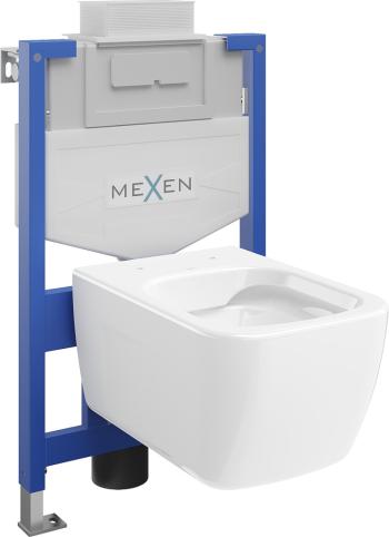 MEXEN/S WC předstěnová instalační sada Fenix XS-U s mísou WC Margo,  bílá 6853342XX00