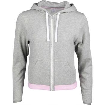 Calvin Klein TOP HOODIE FULL ZIP Dámská mikina, šedá, velikost