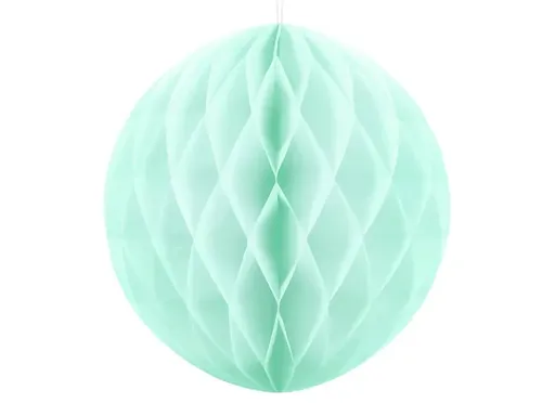 PartyDeco Papírová koule - mentolová 40 cm