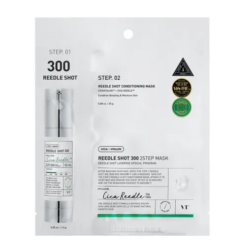 VT Cosmetics Reedle Shot 300 2Step Mask pleťová maska v plátýnku 1 ks