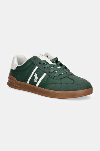 Dětské sneakers boty Polo Ralph Lauren HERITAGE COURT III T-TOE zelená barva, RL01253301
