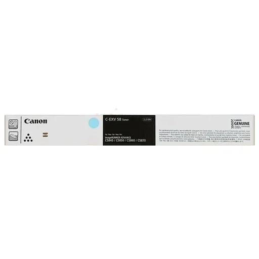 CANON CEXV-58 C - originální toner, azurový, 26000 stran