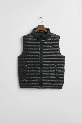 VESTA GANT SHINY LIGHT PADDED VEST BLACK