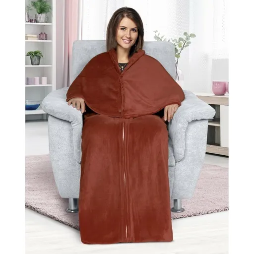 Bellatex Televizní pytel Korall hnědá, 150 x 180 cm