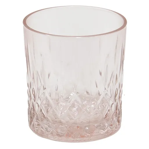 Růžová nápojová sklenička Water Pink - Ø 8*9 cm / 300 ml 6GL4266P