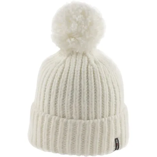 Finmark WINTER HAT Zimní pletená čepice, bílá, velikost UNI