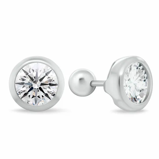 Brilio Silver Stříbrné pecky s čirým kubickým zirkonem EA1229W 0,8 cm