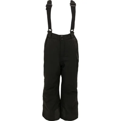 ALPINE PRO DORENO Dětské lyžařské kalhoty, černá, velikost 140-146