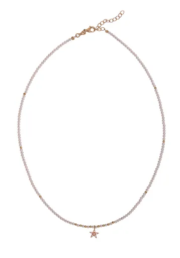 Alisia Něžný pozlacený náhrdelník s umělými perlami AL4909-Oro