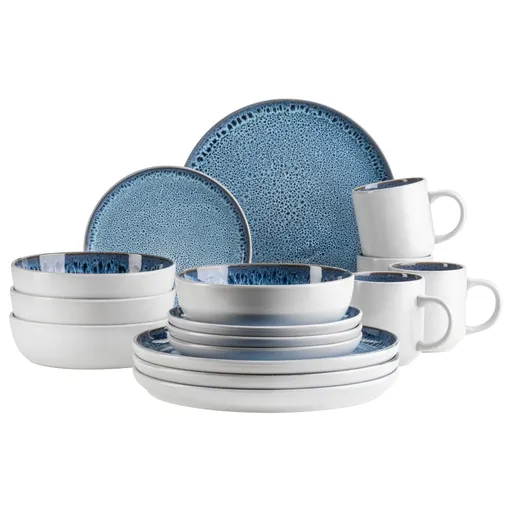 Mäser Jídelní sada nádobí 16 ks MALEA – modrá