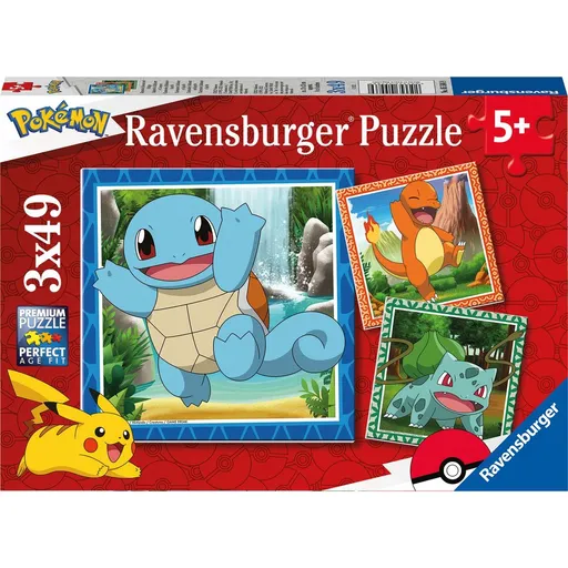Ravensburger puzzle 055869 Vypusťte Pokémony 3x49 dílků